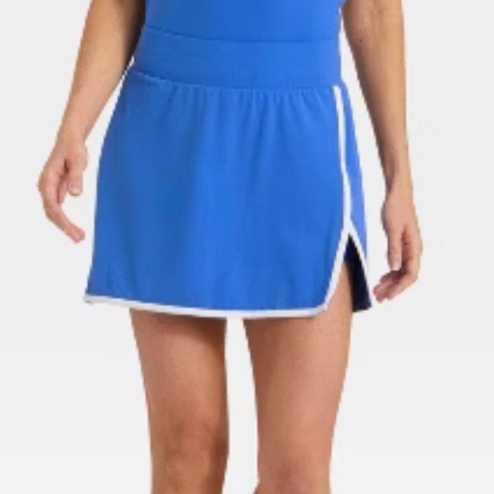 All in Motion Blue Skort with White Trim